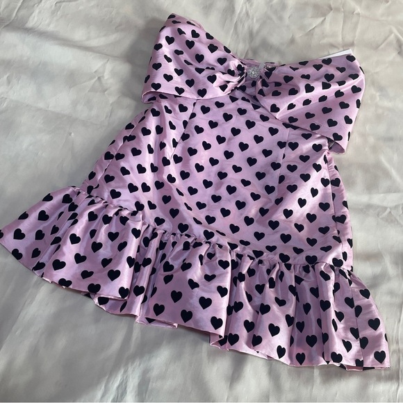 NEW! LoveShackFancy- Tilson Dress in Rosebud Pink Mini Heart Size 6 - Picture 2 of 9